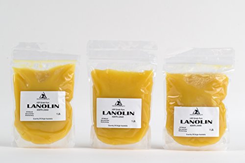 Lanolin Anhydrous USP Grade Ultra Refined 100% Pure Skin Lip Moisturizing 3 LB