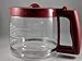 Compatible with Kenmore 100.40707310 Coffee Maker Carafe (OEM) (Red Color Handle & Lid)