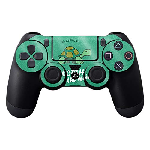 MightySkins Glossy Glitter Skin for Sony PS4 Controller - Late Turtle | Protect…