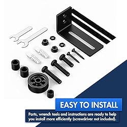 Lvyesea 2 Pack Sliding Barn Door Bottom Guide, Barn