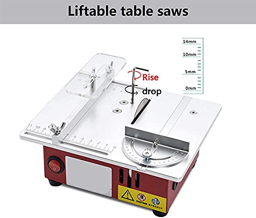 FZYE Tragbare Tischkreissäge , Anhebbare Tischkreissäge, tragbare Tischkreissäge 96 W mit Kreissägeblatt und Netzteil… – Bild 6