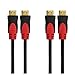 AURUM CABLES 4K HDMI Cable 10ft Long 5 Pack, 4K@60Hz High Speed HDMI Cord with Ethernet, Supports UHD Resolution, ARC, 3D, CL3 Certified - Compatible with HDTV, PC, Laptop, PS3, Xbox, Blu-ray
