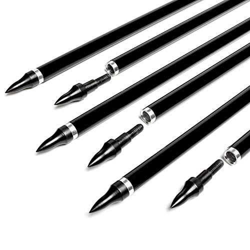 Feather Arrows 31" Archery Hunting Arrows Carbon Targeting Practice Feather Fletching Arrows for Recurve Bows and Longbow with Removable Tips - Thumbnail 6