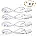 Pendant Light Sockets, Sopoby 4-Pack Hanging Lamp Socket for E26 / E27 Base Bulbs, 5.9ft Light Cord Kit with On/Off Switch, White