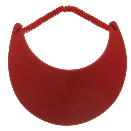 Foam Sun Visors (9-inch)-Red