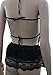 Toraway Underwear, Lace Sexy Passion Lingerie Backless Halter Babydoll G-String Dress (Black)