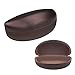 Sunglass Case Hard Shell | Large Eye Glasses Case For Men And Women | Protective Holder for Eyewear | Fits Most Eyeglasses | Satin Brown