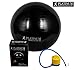 Platinum Health Unisex 2000lbs Static Strength Exercise/Yoga Fitness Stability Ball with Foot Pump (Black, 65 Centimeters)