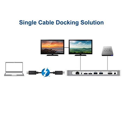 [Intel Certified] Cable Matters 40Gbps Thunderbolt 3 Cable 2.6 Feet