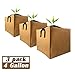 ZAILHWK 3-Pack 4 Gallon Grow Bag,Square Plant Bag Heavy Duty Thickened Nonwoven Plant Fabric Pots with Handlesthumb 4