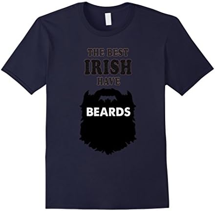 Mens Celtic Irish tshirt Ireland gift beards costume Europe tee XL Navy