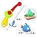 Bath Toys Bathtub Fishing Game with Floating Fish Pole Squirt Water Learning Toy with Funny Expression for Baby Toddlers Kids Girls Boys Early Education, Random Delivery