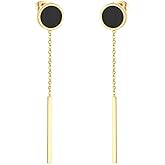 Blingsoul Long Star Earrings - Sparkly Crystal Dangle Earrings for Women Jewelry Gift