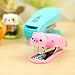 Cartoon Cute Mini Stapler Mini Desktop Stapler Staple Hand Stapler Office/Home Staplers Gift for Kids 2Pack Random Style Color