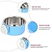 Crate Dog Bowl Removable Stainless Steel Water Food Feeder Bowls Cage Coop Cup for Cat Puppy Bird Pets