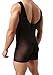 Winday Men's One Piece Stretch Mesh Lingerie Bodywear Suit Underwear Tights Leotard 1-pack Black1 XL/US L
