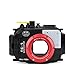 Sea Frogs 195FT/60M Underwater Camera Waterproof Diving housing for Olympus TG-5 Black (Housing + Red Filter)