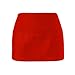 WorkDay Professional 3 Pocket Waist Apron (2 Pack) 100% Premium Cotton - Restaurant Half Aprons, Bartender Apron, Money Apron, Check Holder (Red)