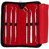 Dream Cut Dental Examination Kit &ndash; Stainless Steel Dental Diagnostic Instrument Set for Dentists, Hygienists &amp; Dental Students with Mirror, Explorer &amp; Carrying Case
