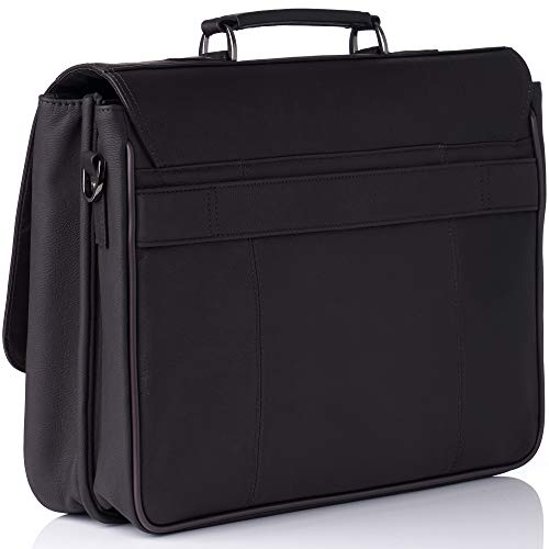 Hammer Anvil Pierce Colombian Vacquetta Leather 15.6" Laptop Briefcase Brown