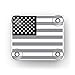 AUTOBOXCLUB US Flag Black - Old EZ Pass, IPass, IZoom Tag Holder/Transponder Holder/Toll Pass Windshield Mount/Made in USA/Premium Quality with Genuine Reclosable Mounting Strips
