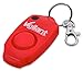 Vigilant 130dB Personal Alarm - Backup Whistle - Button Activated with Hidden Off Button - Bag Key Chain Clip - Batteries Included, Red, 1-Pack
