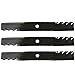 (3) Toothed Mulcher Blades for John Deere 54