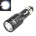 CrazyFire Rechargable Mini LED Flashlight with Car Charger, Rechargeable CREE LED Torch Light, XPE-R2 500 Lumen Camping Lamp (Only for 12V Car Cigarette Lighter)