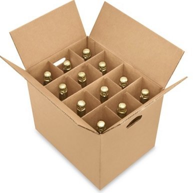 Dalul wine bottles Pack Moving and shipping Kit ,Wine Carrier Box - 12 Bottle Pack (1 Box)