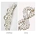 Pearl Hair Clips for Girls Women - 4pcs Bling Updo hair Barrettes Pins accessories tools, Great for Daily Life, Dance Party, Wedding, Evening Party, and Birthday Valentines Day Gifts