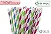 Party Bargains Paper Straws | Disposable & Reusable Assorted Rainbow Stripe Drinking Large Straw | Perfect for Juices, Shakes, Smoothies, Party Supplies, Arts & Crafts | 150 Pack