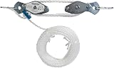 Silverline 180kg Cable Pulley Set 19.8m Cord Zinc Steel Runners 6:1 Advantage view 3
