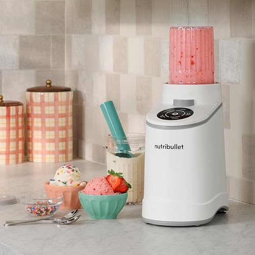 Chill – Heladera para gelato, helados, yogur helado, smoothie bowls, sorbetes, 5 programas automáticos, máquina de helados, 3 recipientes con tapa, ideal para familias, blanco (NBD0503W)