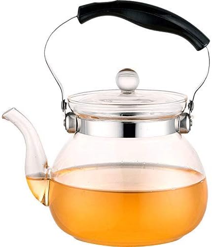 Cjji Tea Pots,Tea Pots,Tea Pots,High Borosilicate Glass Teapot Heat-Resistant High Borosilicate Portable Open Flame Direct Burning