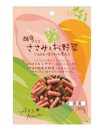 ペッツルート (Petz Route) 素材メモ ささみとお野菜 100g商品画像