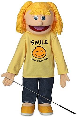 Smile Jesus Loves You | 25" Full Body Girl Puppet by Silly Puppets