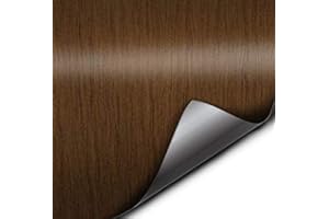 VViViD Wood Grain Adhesive Vinyl Sheet Roll (3ft x 48", Teak)