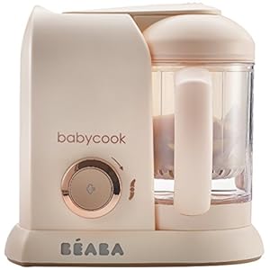 BEABA Babycook Solo 4 in 1 Baby Food Maker, Baby Food Processor, Steam Cook and Blender, Large Capacity 4.5 Cups, Cook…