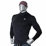 Mock Turtleneck Men Thermal Compression Long Shirts Base Layer Napping NMM