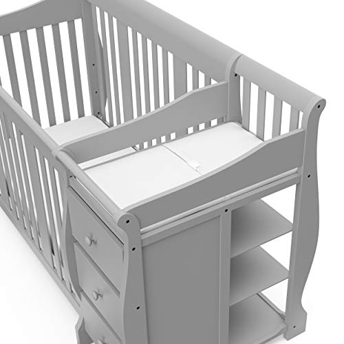 Storkcraft Portofino 5-in-1 Convertible Crib and Changer Combo
