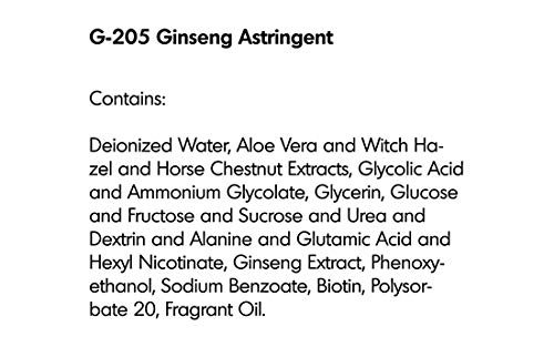 RAYA Ginseng Astringent with AHA 6 oz (G-205) | Gentle Glycolic Facial Toner for Dry and Sensitive Skin | Helps Tighten Pores, Smooth Complexion, and Reduce Fine Lines | Made With Alpha Hydroxy Acids - Thumbnail 6