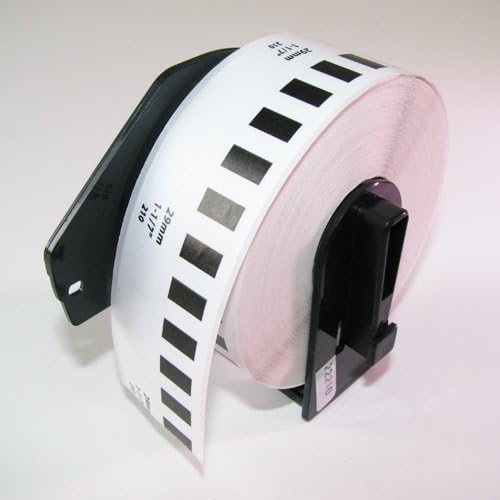 20PK Brother Compatible DK2210 DK-2210 1-1/7x100 Continuous Paper Labels with One Reusable Cartridge for Brother QL-500 QL-550 QL-570 QL-580N QL-650TD QL-700 QL-710W QL-720NW QL-1050 QL-1050N QL-1060N QL Printer