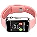 Padgene Bluetooth Smart Watch GSM Phone Watch with Camera for Samsung Nexus HTC Sony and Other Android Smartphones, (Pink)
