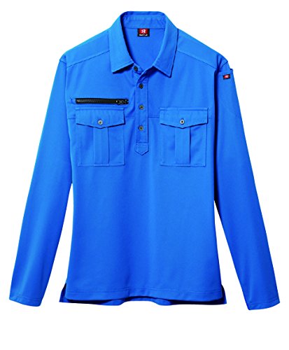 BURTLE バートル 長袖シャツ 705 47 サーフブルー M[ストレッチ 吸汗速乾 消臭 静電ケア]