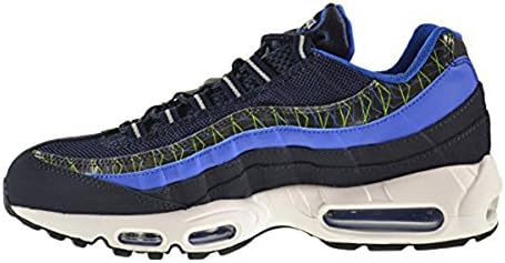 Air MAX 95 Men's Retro Casual Sports Shoes KIJZ Cushion Running Shoes Blue Black White 45EU