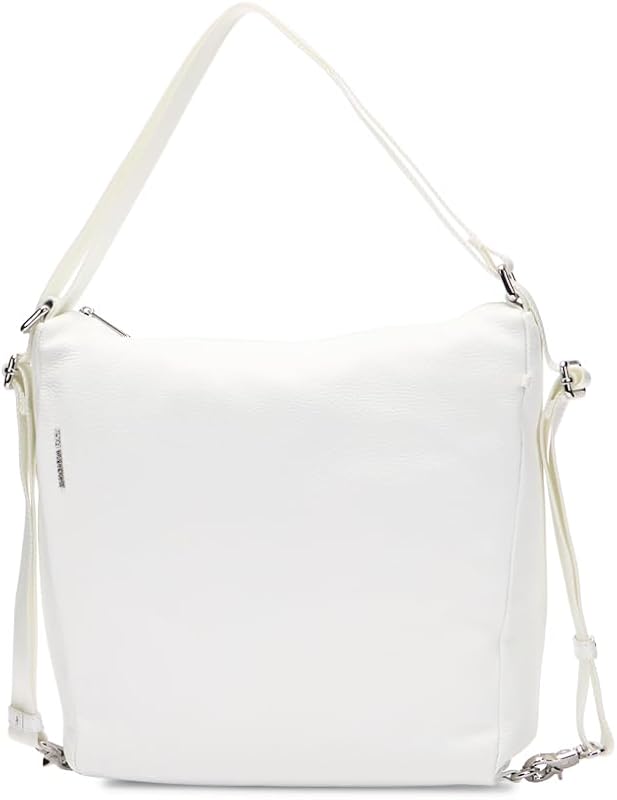 Cuero bolso bandolera bolso de hombro Mellow Leather Shoulderbag Blanc blanco
