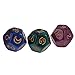 MonkeyJack 3 Pieces of Multi-sided Acrylic Pearl Astrological Dice for Constellation Divination Accessory