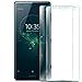 KuGi Sony Xperia XZ2 Screen Protector, 9H Hardness HD Clear Bubble Free Installation High Responsivity Easy Installation Tempered Glass for Sony Xperia XZ2 Smartphone.Transperant[2Pack]