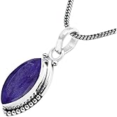 Gemstone Pendant Silver Pendant For Women Girls Gift, Natural Gemstone Pendant Necklace, Handmade Pendant, Solitaire Pendant Christmas Gift