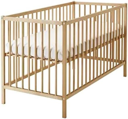 Cot Beech 70 x 140 x 80 cm Two Different Heights Complies with European Standard EN 716-1